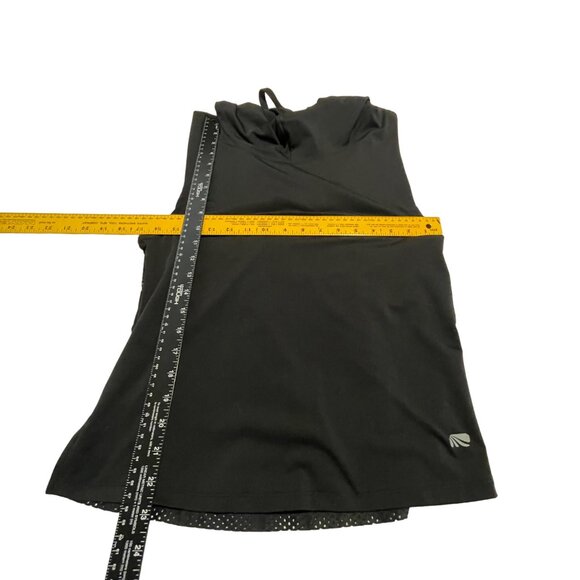 Marika Women's Sleeveless Hooded Black Mesh Back Workout Top - XS Exrta Small - Picture 8 of 9